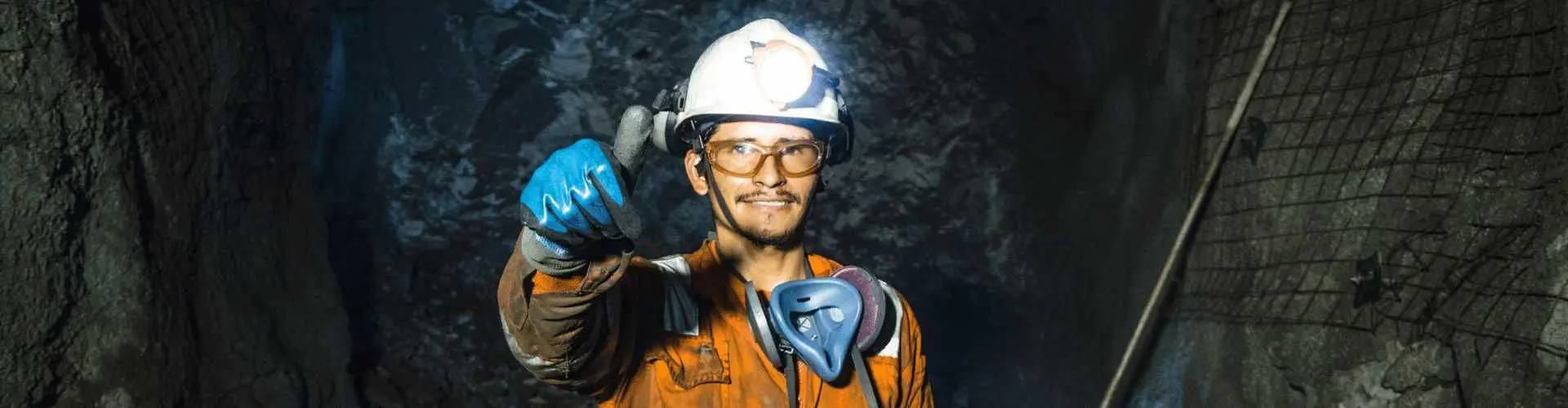 Bergbautechnologe bei der Arbeit